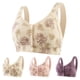 thumbnail image 3 of WILLBEST Brasier De Algodon Sujetador De Mujer Con Hebilla Frontal, Borde De Encaje, Sin Aro De Acero, Ajuste Sin Costuras, Para Yoga, Dormir, Talla Grande 2372, 3 of 3