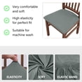 thumbnail image 6 of GalaGab Solid Color Printed Universal Chair Cover, Four Season Washable, Simple and Versatile Dining Chair Seat Cushion Cover, 1/4/6 Set Optional, 6 of 6