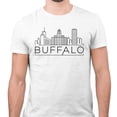 thumbnail image 2 of Skyline Buffalo New York Shirt Unisex Large White, 2 of 5