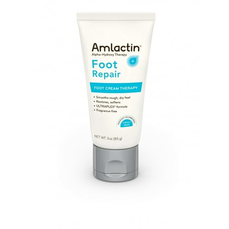 Face Foot Creme AmLactin Foot Repair Foot Cream Therapy Smooths Rough, Dry Feet Powerful Alpha-Hydroxy Therapy Gently Exfoliates, Lactic Acid (AHA) Softens Tough, Dry Skin, 3 oz. Tube ()