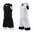 thumbnail image 3 of Conjuntos de camisetas de baloncesto reversibles de gran tamaño para hombres Chaleco deportivo de doble cara Agregue cualquier nombre de equipo Número Camiseta infantil personalizada, 3 of 5