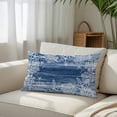 thumbnail image 6 of Blue Coastal Throw Pillow Cover 20 x 26 Inch Decorative Pillow Cover Summer Ocean Sea Waves Starfish Corals Lumbar Pillowcase Seasonal Rectangle Cushion Case for Couch Sofa Bed Living Room, 6 of 9