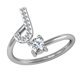 thumbnail image 2 of Anillo Abierto de Cobre Jumpingount con Letras Mayúsculas Ajustable Color Plata Estilo 26 Letras, 2 of 5
