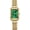 Gold Green, variant on Women's Vintage Gold Watch - Roman/Arabic Numeral Dial Options, Adjustable Alloy Bracelet, 3ATM Water Resistant Quartz Movement with Resizing Tools