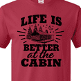 thumbnail image 4 of Inktastic Life is Better at the Cabin with Trees and Moon T-Shirt, 4 of 5