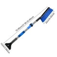 thumbnail image 4 of Extendable Car Ice Scraper and Snow Brush 2-in-1 Pivoting Long Handle Aluminum Pole Winter Windshield Tool for SUV Trucks, 4 of 7