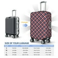 thumbnail image 2 of Luggage Cover Anti Scratch, Red Blue Checked Elastic Suitcase Protector Suitcase Covers for Luggage Fits 18-32 Inch Luggage, 2 of 6