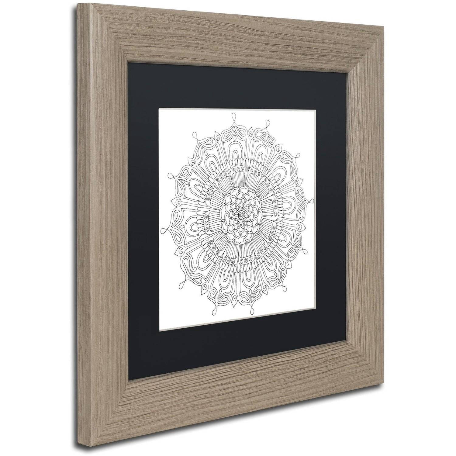 Trademark Fine Art "Big Beautiful Blossoms 15" Canvas Art by Hello Angel, Black Matte, Birch Frame