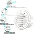 thumbnail image 3 of ABCISI 304 Stainless Steel Air Vents Cover, Louvered Grille Cover Vent Flat Ducting Air Vent Wall Inlet with Built-in a Fly Screen Mesh for HVAC Ventilation (4 inch (100mm) White Paint), 3 of 8