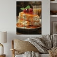 thumbnail image 2 of Designart "Luxurious Orange Cheesecake" Food & Beverage Print on Natural Pine Wood, 2 of 5
