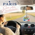 thumbnail image 4 of 16-piece set Paris car air freshener fragrance hanging paper freshener double-sided printed Paris souvenir travel gift suitable for cars, home, closet, travelers, women, men, 4 of 5