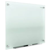 Quartet Infinity Glass Dry-Erase Board, 48" x 36" (4' x 3'), Frosted Surface