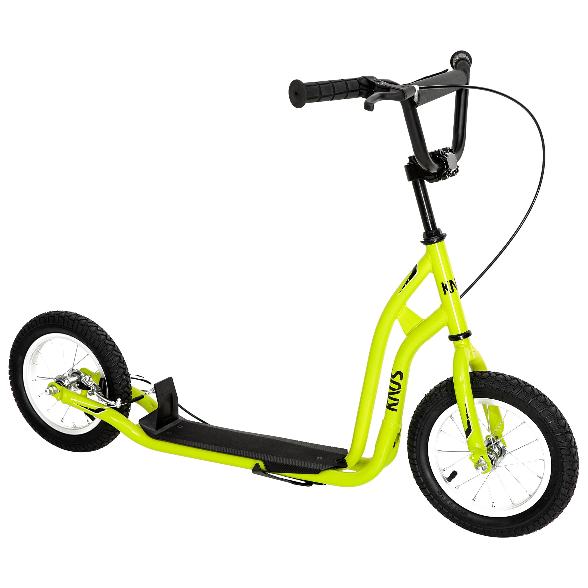 CIPACHO Youth Scooter Kick Scooter for Kids 5+ with Adjustable Handlebar 12" Front and Rear Dual Brakes Inflatable Wheels, Yellow CIPACHO Youth Scooter Kick Scooter for Kids 5+ with Adjustable Handlebar 12" Front and Rear Dual Brakes Inflatable Wheels, Yellow