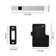thumbnail image 3 of Teissuly Smart Fingerprint Cabinet Lock, Biometric Cabinet Lock, Keyless File Drawer Wardrobe Lock, 20 Fingerprints,Electric Fingerprint Lock Teissuly WER202401225512, 3 of 8