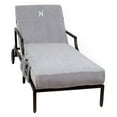 thumbnail image 1 of Linum Home Textiles Monogrammed Chaise Lounge Cover with Side Pockets, 1 of 11