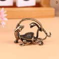 thumbnail image 1 of Figura en miniatura de bestia mítica china antigua de latón de 36 estilos, dragón, tigre, tortuga, adorno de Feng Shui, decoración del hogar, artesanía, 1 of 5