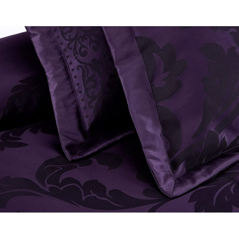 Chezmoi Collection Royal Luxury Jacquard Floral Comforter Set