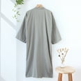 thumbnail image 5 of PMVFHDE Men's Japanese Kimono Nightdress Lightweight Breathable Yukata Bathrobe Mens Pajamas Summer Sauna Gown Sleepwear Grey，M, 5 of 8