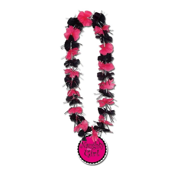 12 Pack Beistle Bachelorette Party Lei with Naughty Girl Medallion