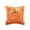 Saffron, variant on Halloween Pumpkin Quilted Plush Pillow Cover 45 x 45 cm Square Cushion Case Soft Textured Decorative Throw Pillow Cover