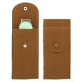 thumbnail image 1 of Uxcell 2 Pcs Bolsa de Reloj de Terciopelo, Funda de Viaje para Reloj Portátil, Bolsa de Almacenamiento Suave para Reloj, Marrón, 1 of 6
