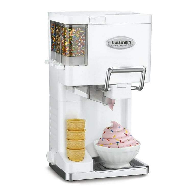 Cuisinart ICE-45 Mix It In Soft Serve 1.5-Quart Ice Cream Maker (White) -  ICE45
