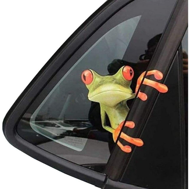 3D lindo Peep Frog divertido coche pegatinas camión ventana vinilo calcomanía gráficos Auto 2 piezas JM JM