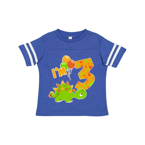 Inktastic Happy Dinosaur Third Birthday-green Boys or Girls Toddler T-Shirt