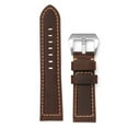 thumbnail image 5 of Leather strap with crazy horse matte oil wax head layer cowhide and bamboo knot pattern suitable for sports men's Pena watch strap, 5 of 5