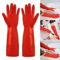 thumbnail image 4 of 1 Pair Thick Extra Long Heavy Duty Rubber Gloves Thick Waterproof Car Washing Gloves Chemical Resistant Acid Oil Resistant, 4 of 9