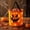A, variant on Fwttom Halloween Candy Bucket, Orange Lighted Ghost Face Fabric Trick Or Treat Bucket with Handles, Luminous Candy Carry Pail, Fall Halloween Decor for Kids Party Night Trick-or-Treat