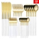 thumbnail image 3 of Juego de vajilla portuguesa de 30 piezas con cuchillo y tenedor de acero inoxidable, cuchillo y tenedor para carne creativos de estilo occidental dorado, 3 of 5