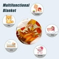 thumbnail image 6 of Fall Decorative Throw Blanket Small Fall Kids Child Blanket Orange Thanksgiving Autumn Pumpkin Blanket for Girl Boy Baby Lightweight Fuzzy Soft Fleece Lap Blankets and Throws 40x50, 6 of 6