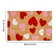 thumbnail image 3 of Felpudo de bienvenida para San Valentín | Alfombra con corazones rojos y rosas | Felpudo antideslizante de poliéster para entrada interior y exterior | Felpudo de 40 x 60 cm para porche delantero |, 3 of 6