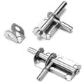 thumbnail image 1 of 2025 2pcs Heavy Duty Stainless Steel Sliding Bolt Door & Gate Latch Safety Hardware Kit, 1 of 4