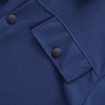 thumbnail image 6 of StSilkitty Button down Shirt Jacket for Men Solid Color Long Sleeve Collared Shacket with Pockets Lightweight Casual Shirts, 6 of 8