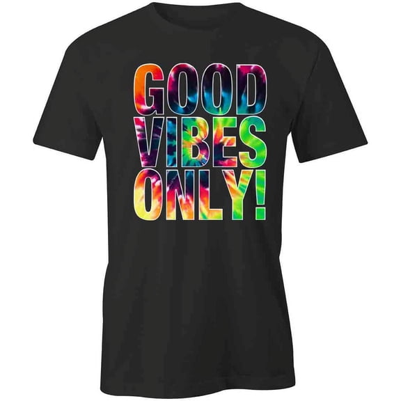 Good Vibes Only T-Shirt | Positive Vibes Black Tee Gift