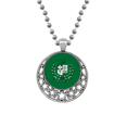 thumbnail image 1 of Pakistan National Emblem Green Country Necklaces Pendant Retro Moon Stars Jewelry, 1 of 3