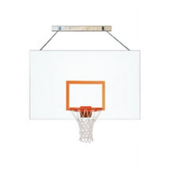 SuperMount80 Magnum Steel Wall Mounted Basketball System, Royal Blue