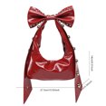 thumbnail image 2 of Bolso La Parte Superior Del Embrague Hombro para Mujeres Nudos PU Cuero Rivet Punk Hobo, 2 of 9