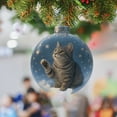 thumbnail image 2 of Christmas Cat Pendant Ornament for Tree - Adorable Festive Hanging Decor with Cute Kitty Design, Durable Crafted Holiday Decoration for Mantel, Wreaths, and Home Seasonal Decorations, 2 of 4