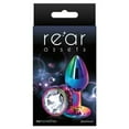 thumbnail image 2 of Rear Assets Metal Anal Plug Small Multicolor/Clear, 2 of 2