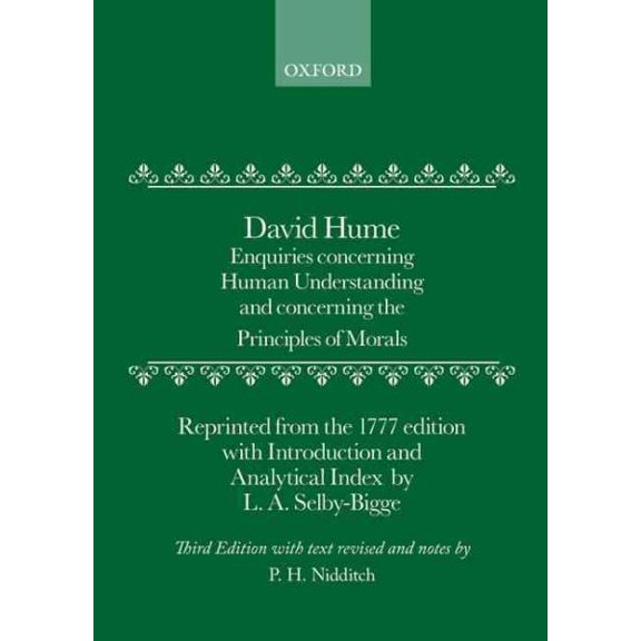 Pre-Owned Enquiries : Concerning Human Understanding and Concerning the Principles of Morals