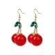 thumbnail image 3 of Pendientes de Agua Dulce Jinwen Arete Colgantes Cherry Hinestone Drop Jewelry Nuevo, 3 of 6