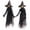 2 PCS, variant on XHKUYI 1 PCS Halloween Light Up Black Witch Stake Decoration 59 inches, LED Holding Hands Witches Figurine with Stakes, Standing Witch Decor for Home Outside Yard Lawn Garden Party
