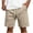Khaki, variant on Sweat Shorts Mens Workout Gym Jogger Casual Sports Shorts Drawstring Elasticated Waist Sweatpants Athletic Workout Half Pants Solid Color Plain Lounge Wear with Pockets