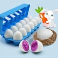 thumbnail image 3 of MOONTOY Easter Matching Eggs, Dinosaur Color Sorter Puzzle, Easter Basket Stuffers for Toddler 16+ Month, Easter Travel Game, Montessori Easter Gift, Fine Motor Skills Toys for for Kid Baby Boy Girl, 3 of 8