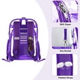 thumbnail image 5 of Clear Backpack Transparent Heavy Duty See Through Bag for College Work Travel..., 5 of 7