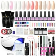 13 pieces of UV glue paint + 3 pieces of nail glue for UV nail design. Polygel starter kit with UV lamp and cutter