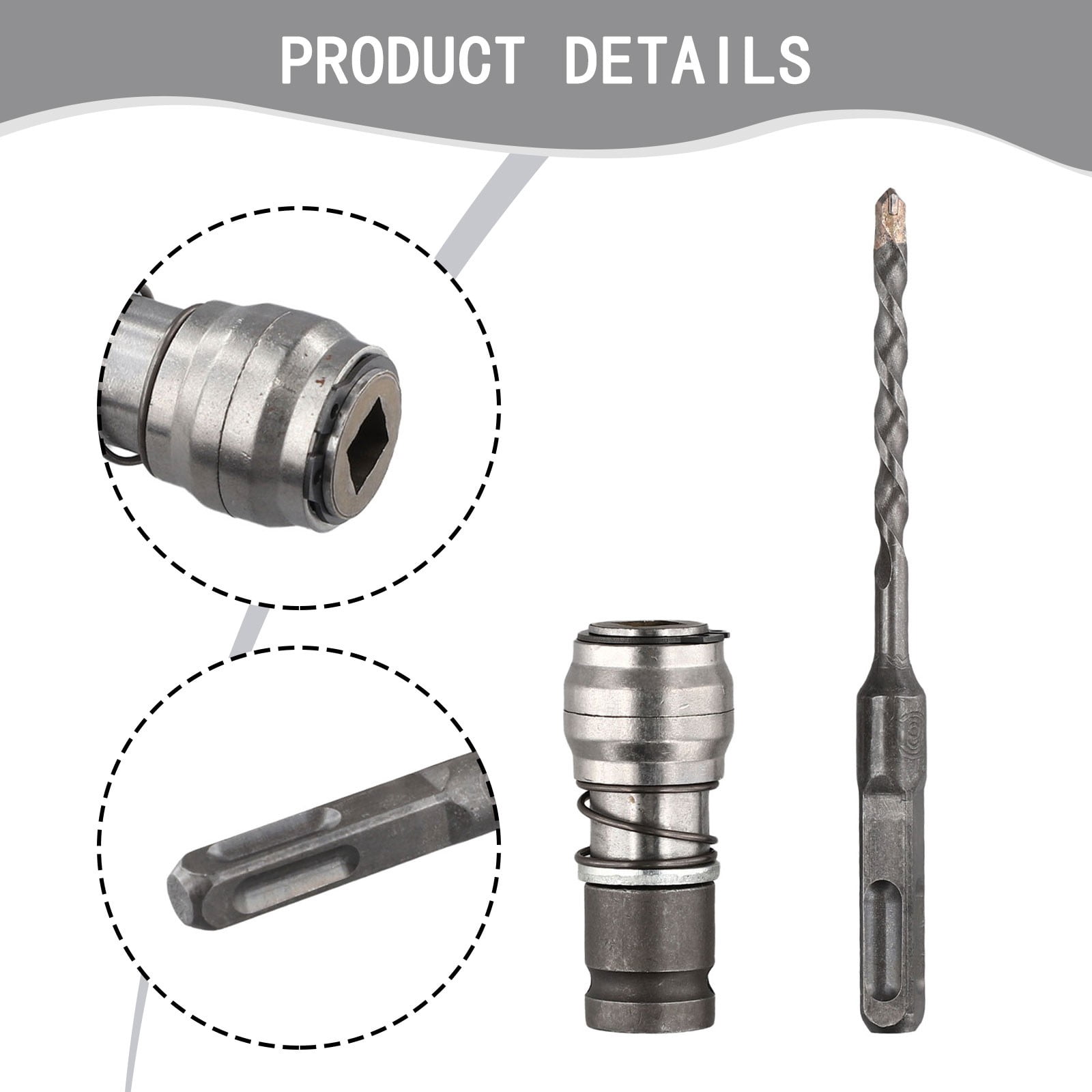 Electric Wrench Converter Wrench To Electric Hammer Converters for Drilling Set A